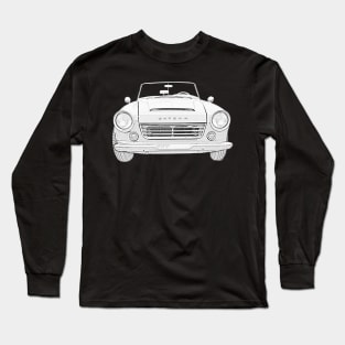 Datsun Roadster 1960s classic car monochrome Long Sleeve T-Shirt